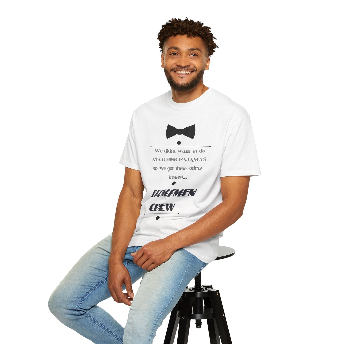 Groomsmen T-shirt for Wedding Parties, Casual Crew Tee, Matching Shirt for Groomsmen, Bridal Party Apparel, Groom's Gift Idea