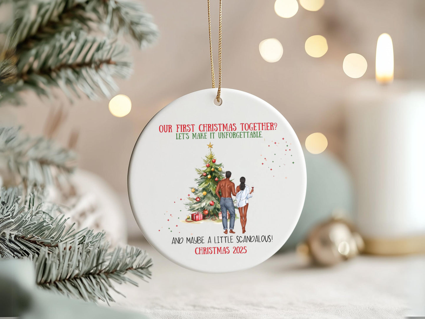 First Christmas Married Ornament, Newlywed Couple Christmas Gift