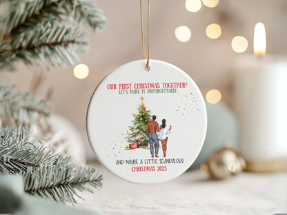 First Christmas Married Ornament, Newlywed Couple Christmas Gift