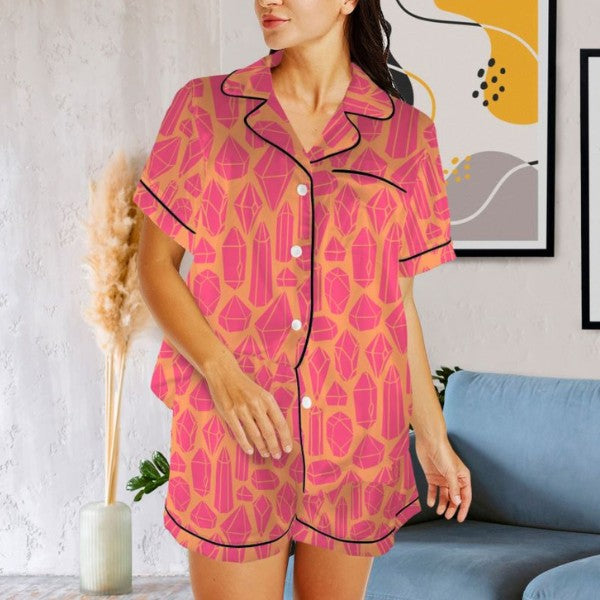 Bridesmaid Pajama Set, Bridal Party Pajamas, Women Matching Pajamas, Bachelorette Party Pajama Sets, Bride Squad, Bridesmaid Proposal Gift - Gem Squad