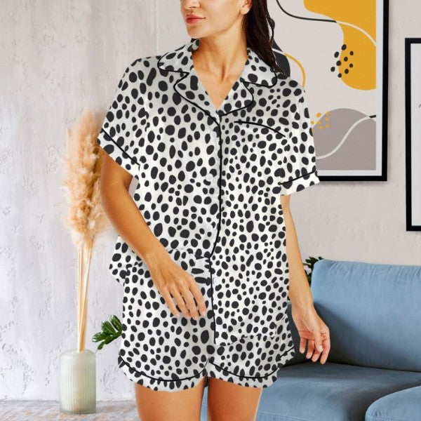 Bridesmaid Pajama Set, Bridal Party Pajamas, Women Matching Pajamas, Bachelorette Party Pajama Sets, Bride Squad, Bridesmaid Proposal Gift - Spots & Shots